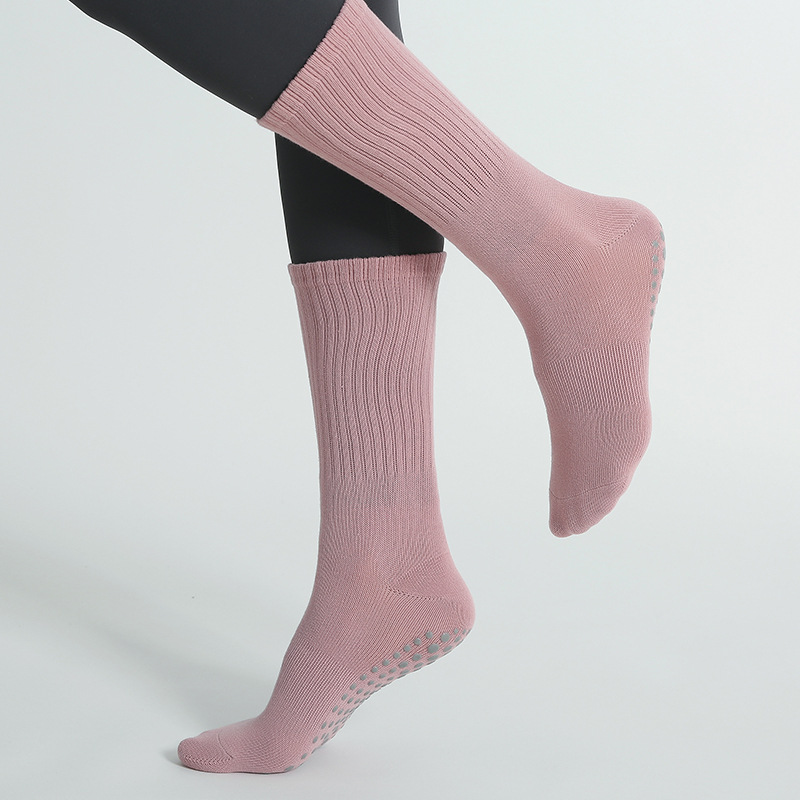 Women Yoga Socks Cotton Mid-tu - Pilates Yoga Youtube ulasan dan harga