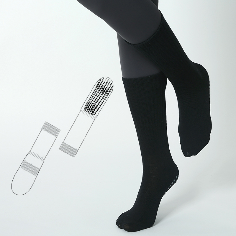 Women Yoga Socks Cotton Mid-tu - Pilates Yoga Youtube ulasan dan harga