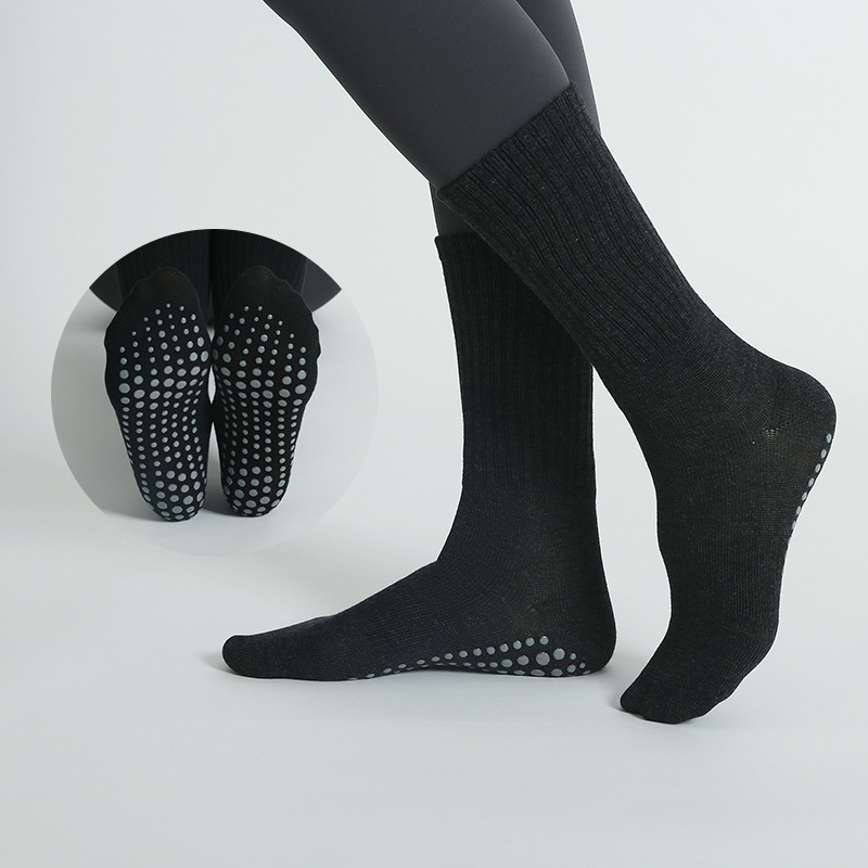 Women Yoga Socks Cotton Mid-tu - Pilates Yoga Youtube ulasan dan harga