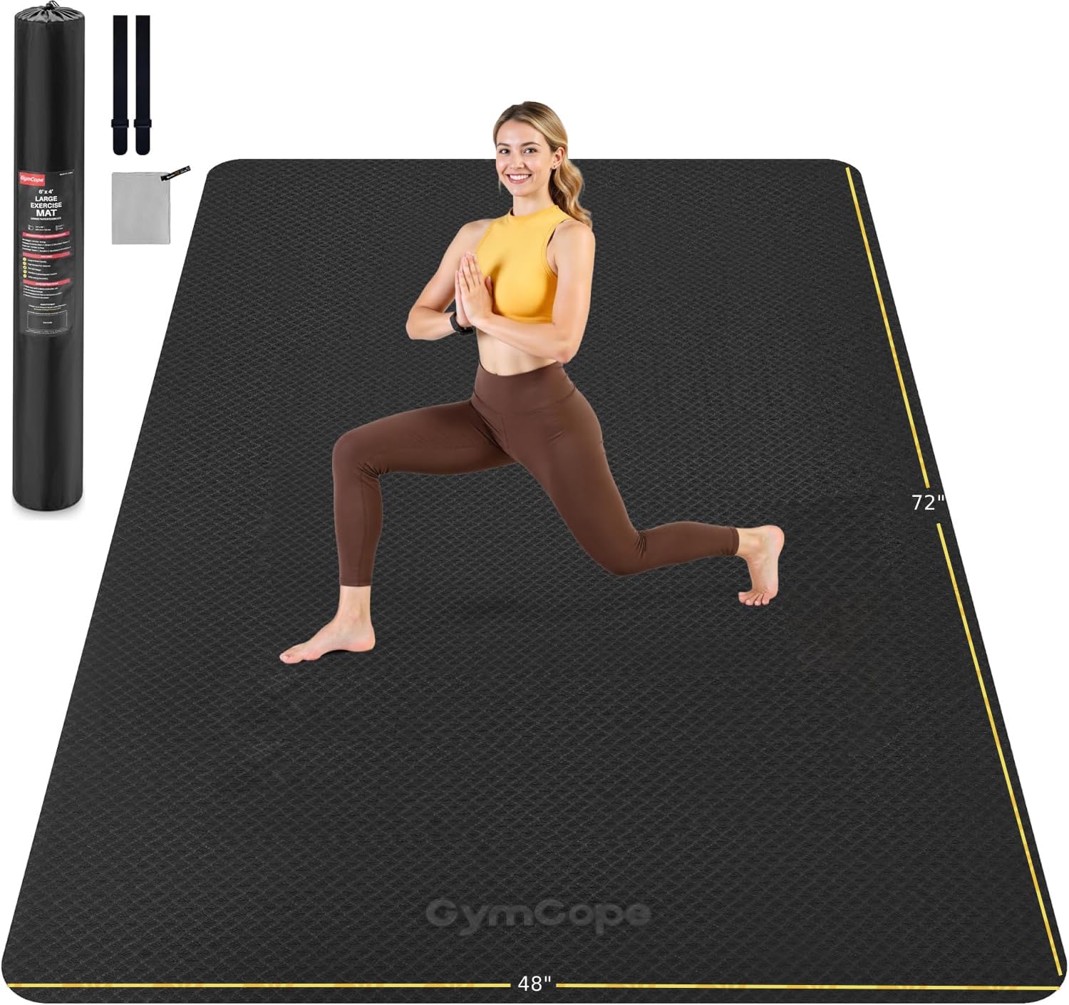 Extra Large Yoga Mat 72x48 or  - Pilates Yoga Or Gym ulasan dan harga
