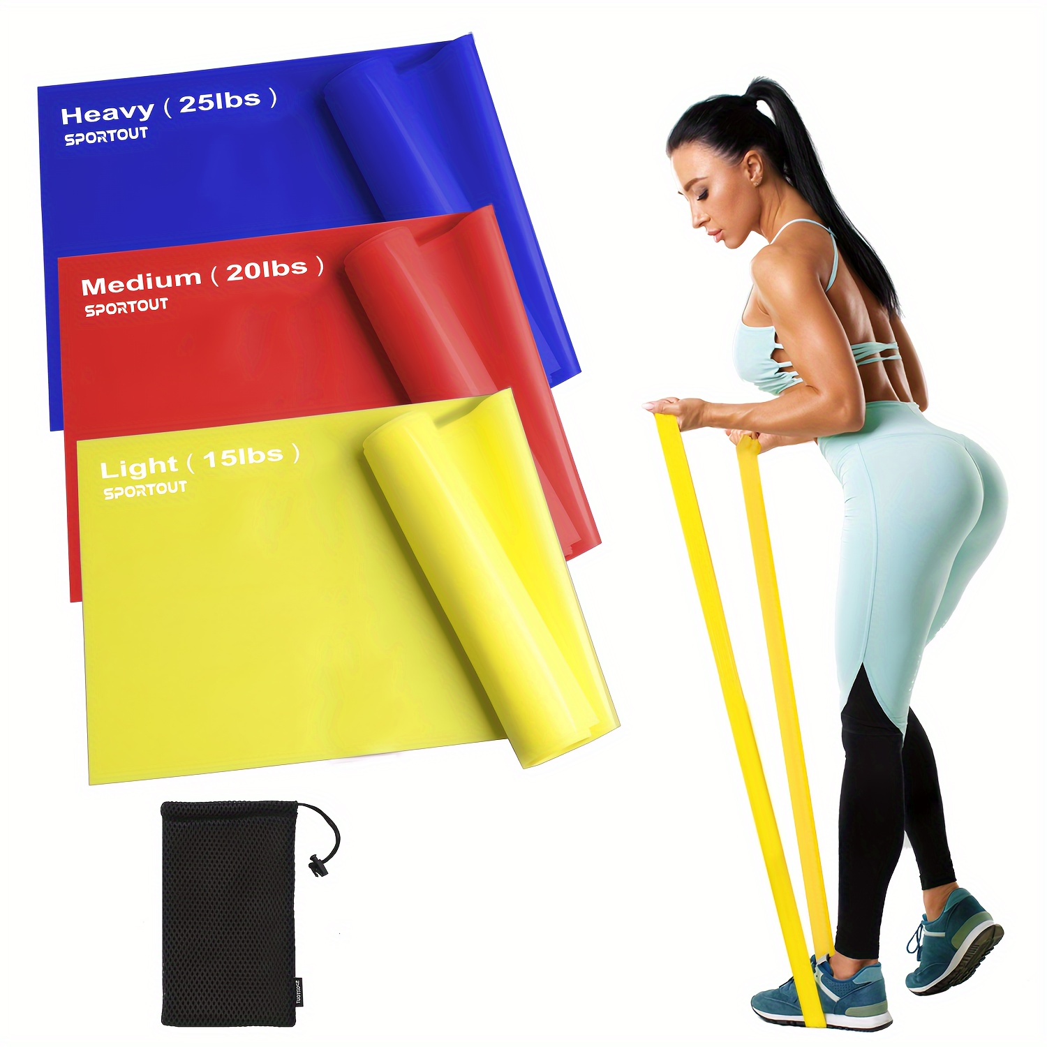 Fitness yoga elastic belt thre - Pilates Yoga Bag ulasan dan harga