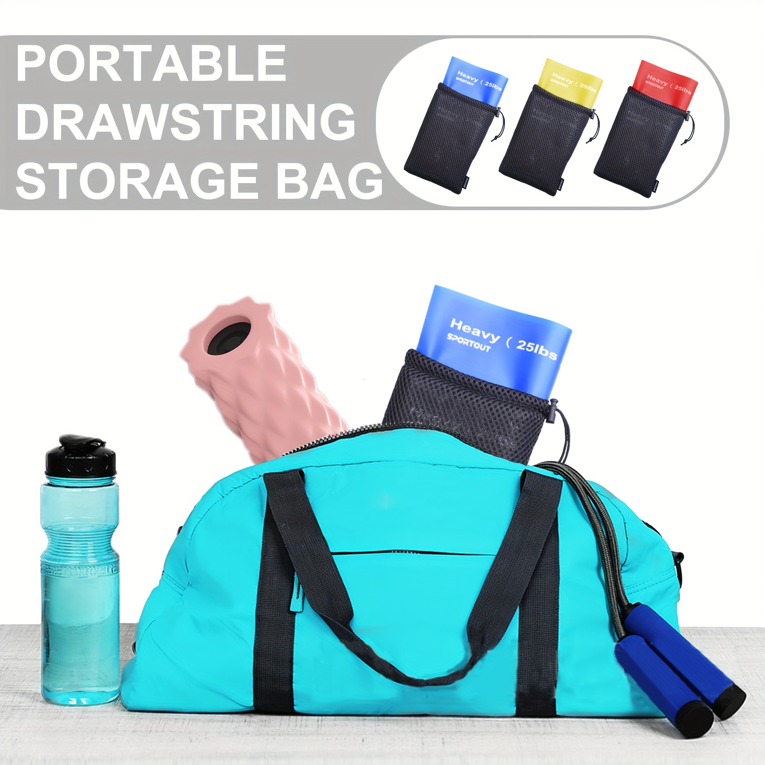 Fitness yoga elastic belt thre - Pilates Yoga Bag ulasan dan harga