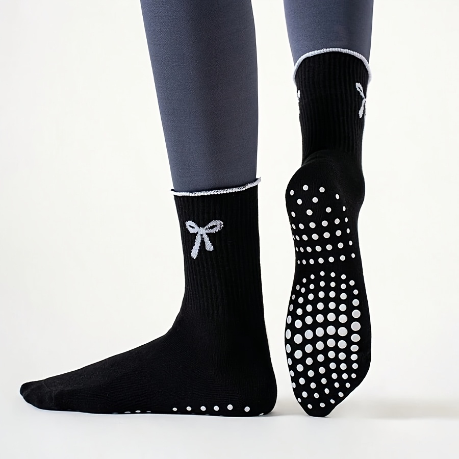 Black long tube sports socks w - Pilates Yoga Youtube ulasan dan harga