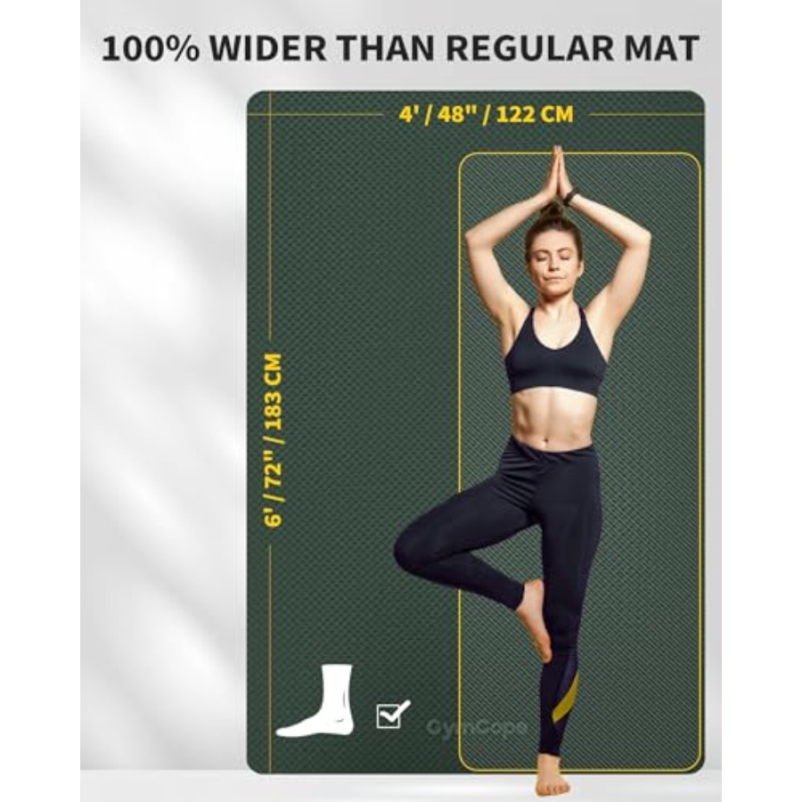 Extra Large Yoga Mat 72x48 or  - Pilates Yoga Or Gym ulasan dan harga