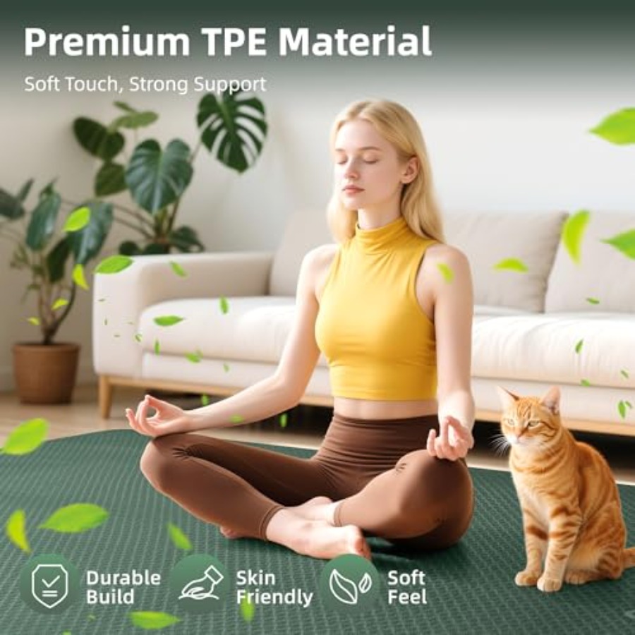 Extra Large Yoga Mat 72x48 or  - Pilates Yoga Or Gym ulasan dan harga