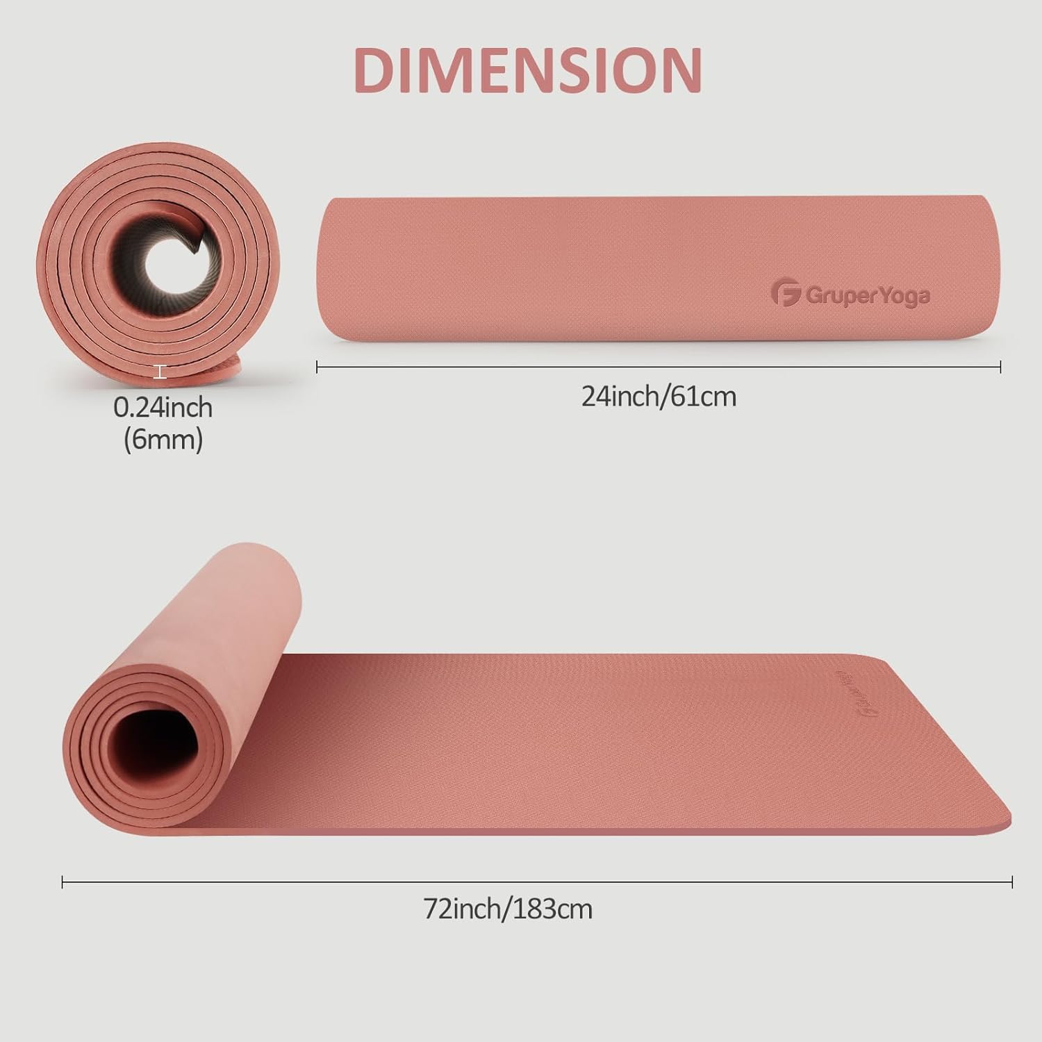 Yoga Mat Non Slip 72x24 Inch,  - Pilates Yoga Bag ulasan dan harga