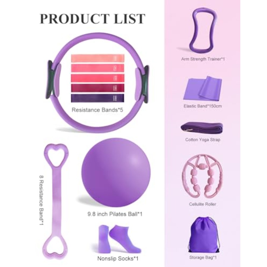 Home Workout Pilates Kit for W - Pilates Yoga Ball Workout ulasan dan harga