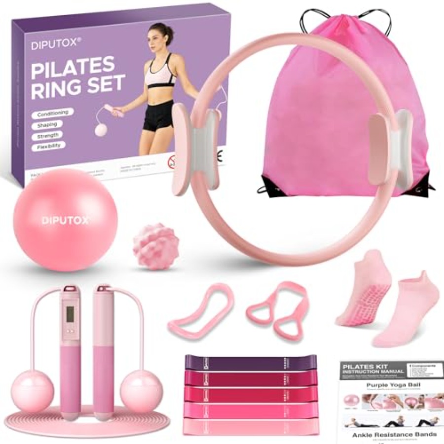 Pilates Ring Kit for Women Hom - Pilates Yoga Ball Workout ulasan dan harga