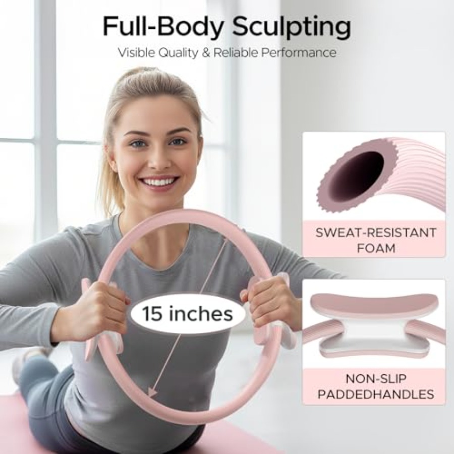 Pilates Ring Kit for Women Hom - Pilates Yoga Ball Workout ulasan dan harga
