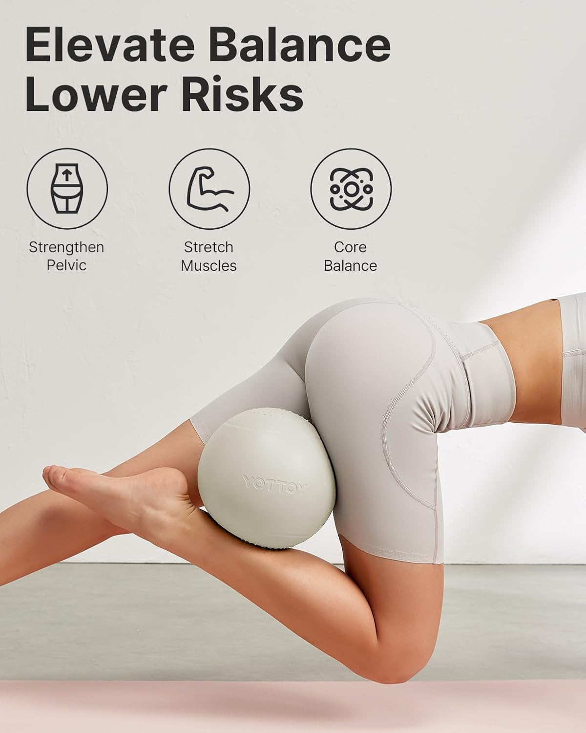 9-Inch Pilates Ball with Anti- - Pilates Yoga Ball Workout ulasan dan harga