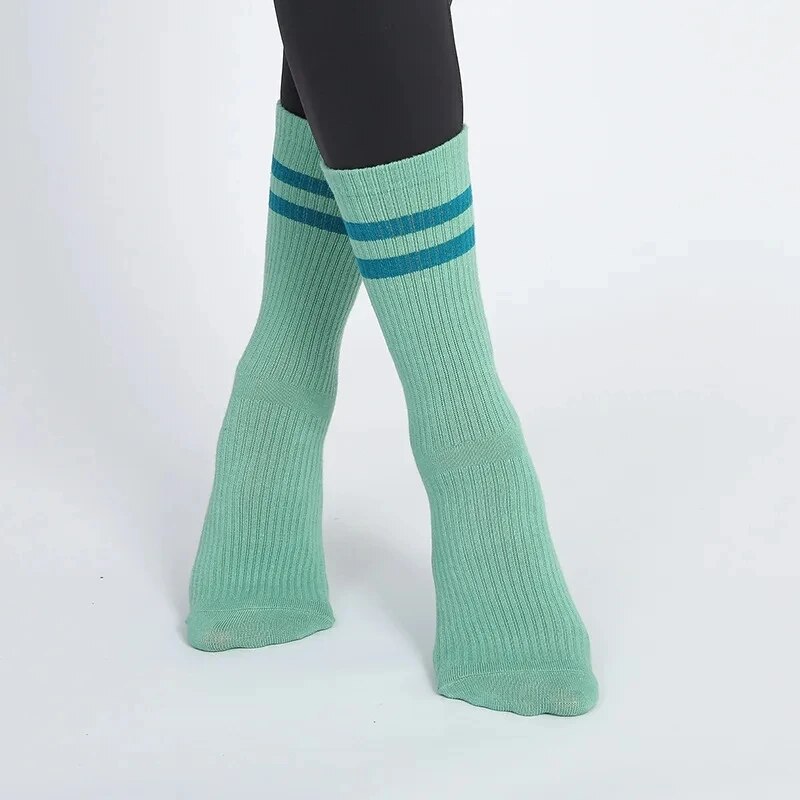 Mid-tube Women Pilates Socks B - Pilates Yoga Youtube ulasan dan harga