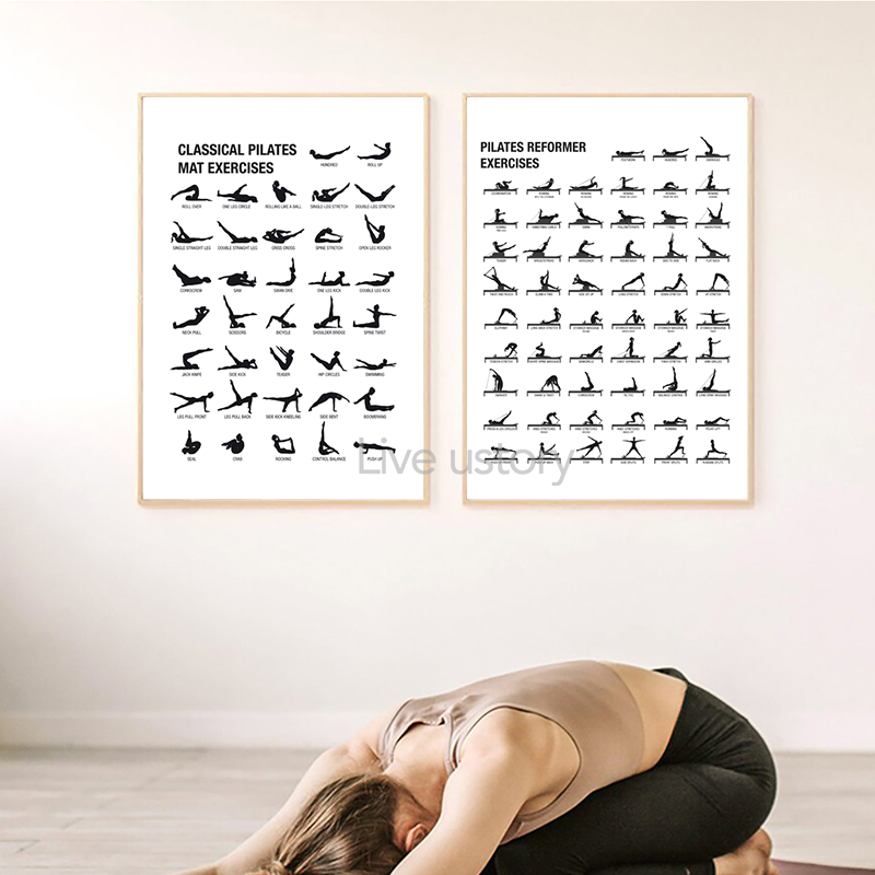 Frameless Pilates Workout Char - Yoga Pilates Yoga ulasan dan harga