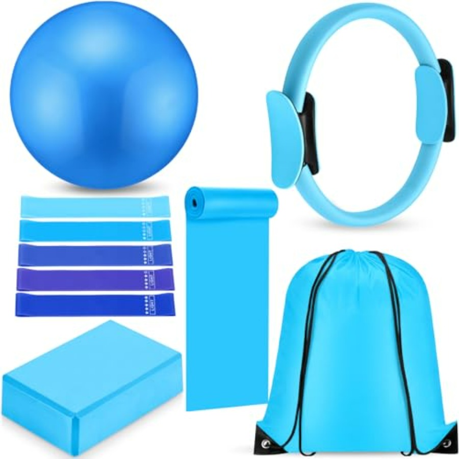 10 Pcs Pilates Ring Blocks Set - Pilates Yoga Ball Workout ulasan dan harga