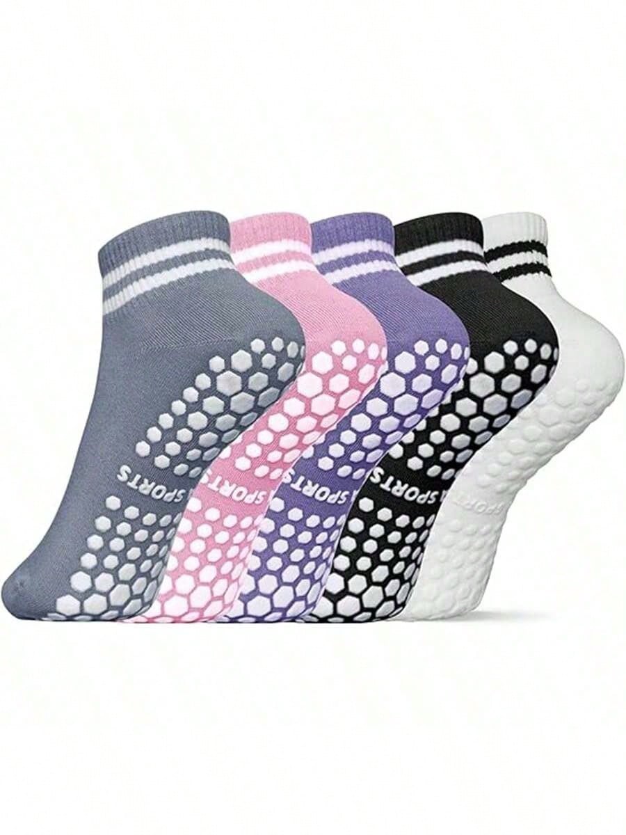 1 Pairs Women's Grip Socks, No - Pilates Yoga Youtube ulasan dan harga