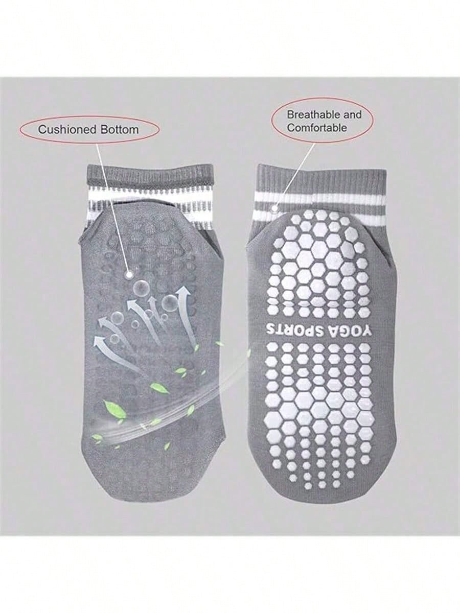 1 Pairs Women's Grip Socks, No - Pilates Yoga Youtube ulasan dan harga