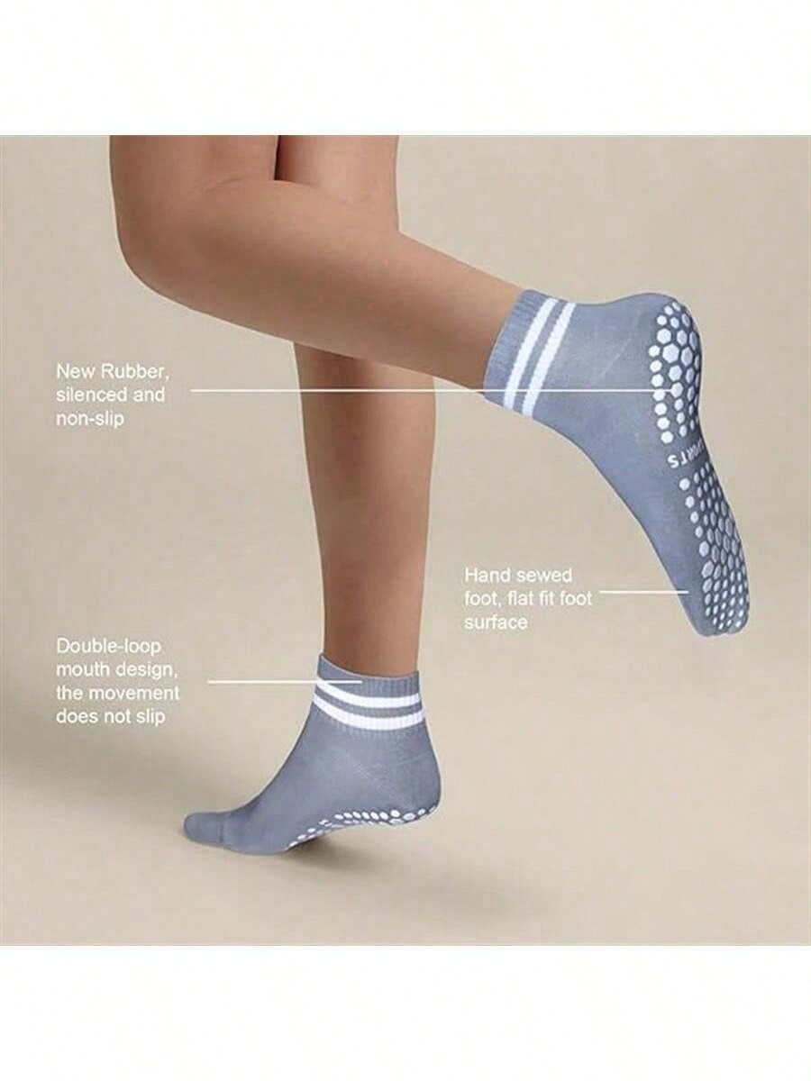 1 Pairs Women's Grip Socks, No - Pilates Yoga Youtube ulasan dan harga