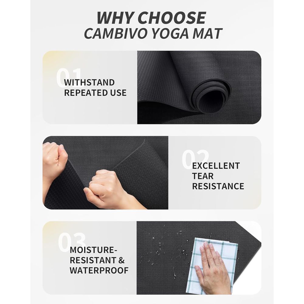 Extra Large Yoga Mat for Men & - Pilates Yoga Or Gym ulasan dan harga